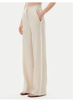 ICONA Spodnie materiałowe RP5LE005 Beżowy Relaxed Fit ze sklepu MODIVO w kategorii Spodnie damskie - zdjęcie 182689379