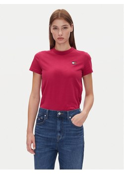 Tommy Jeans T-Shirt Tjw Reg Badge Tee DW0DW20153 Różowy Regular Fit ze sklepu MODIVO w kategorii Bluzki damskie - zdjęcie 182689539
