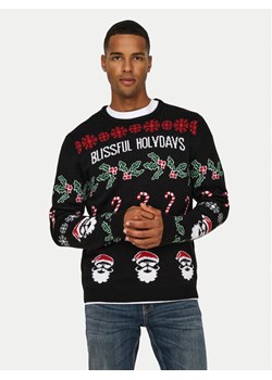 Only & Sons Sweter Xmas 22031171 Czarny Regular Fit ze sklepu MODIVO w kategorii Swetry męskie - zdjęcie 182689627