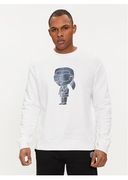 KARL LAGERFELD Bluza 705428 542941 Biały Regular Fit ze sklepu MODIVO w kategorii Bluzy męskie - zdjęcie 182689689