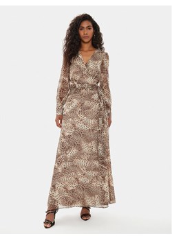 Guess Sukienka codzienna W4YK34 WDW82 Beżowy Regular Fit ze sklepu MODIVO w kategorii Sukienki - zdjęcie 182689759
