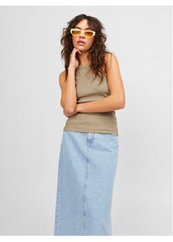 JJXX Top 12224661 Beżowy Rib Fit ze sklepu MODIVO w kategorii Bluzki damskie - zdjęcie 182689786
