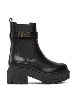 Guess Botki Yelma FL8YEA ELE10 Czarny ze sklepu MODIVO w kategorii Botki - zdjęcie 182689959
