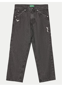 United Colors Of Benetton Jeansy 4DW2CE03G Czarny Straight Fit ze sklepu MODIVO w kategorii Spodnie dziewczęce - zdjęcie 182690008