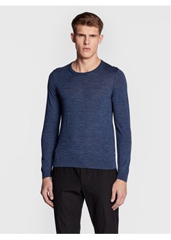 Boss Sweter Leno-P 50468239 Granatowy Slim Fit ze sklepu MODIVO w kategorii Swetry męskie - zdjęcie 182690048
