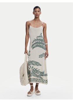 Desigual Sukienka letnia Marsella 25SWVF11 Beżowy Slim Fit ze sklepu MODIVO w kategorii Sukienki - zdjęcie 182690105
