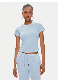 Juicy Couture T-Shirt JCMCT223257 Błękitny Slim Fit ze sklepu MODIVO w kategorii Bluzki damskie - zdjęcie 182690118