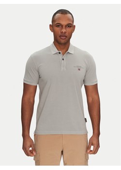 Napapijri Polo Elbas NP0A4GDL Szary Regular Fit ze sklepu MODIVO w kategorii T-shirty męskie - zdjęcie 182690257