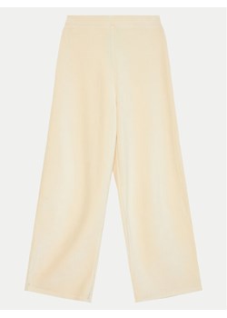 United Colors Of Benetton Spodnie palazzo 4DZBCF02Q Beżowy Regular Fit ze sklepu MODIVO w kategorii Spodnie dziewczęce - zdjęcie 182690447