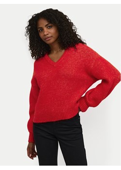 Kaffe Sweter Trina 10508973 Czerwony Loose Fit ze sklepu MODIVO w kategorii Swetry damskie - zdjęcie 182690716