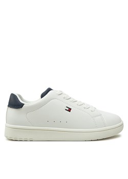 Tommy Hilfiger Sneakersy Low Cut Lace-Up Sneaker T3X9-33848-1355 M Biały ze sklepu MODIVO w kategorii Buty sportowe dziecięce - zdjęcie 182690747