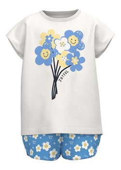 NAME IT Komplet t-shirt i spodenki 13215114 Biały Regular Fit ze sklepu MODIVO w kategorii Komplety dziewczęce - zdjęcie 182690865