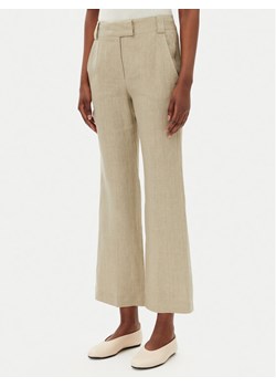 Marella Spodnie materiałowe Falco 2513131052200 Khaki Regular Fit ze sklepu MODIVO w kategorii Spodnie damskie - zdjęcie 182690886