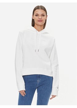 Tommy Hilfiger Bluza Frosted WW0WW38856 Écru Relaxed Fit ze sklepu MODIVO w kategorii Bluzy damskie - zdjęcie 182690905