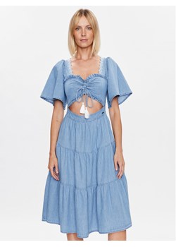 Pepe Jeans Sukienka codzienna Aitana PL953225 Niebieski Regular Fit ze sklepu MODIVO w kategorii Sukienki - zdjęcie 182690939