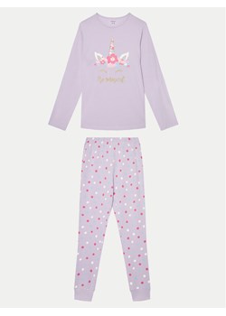 NAME IT Piżama 13232973 Fioletowy Regular Fit ze sklepu MODIVO w kategorii Piżamy dziecięce - zdjęcie 182691007
