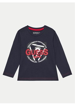 Guess Bluzka N4BI03 I3Z14 Granatowy Regular Fit ze sklepu MODIVO w kategorii Bluzki dziewczęce - zdjęcie 182691088