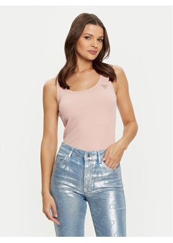 Guess Top V4YP06 K8RT2 Różowy Regular Fit ze sklepu MODIVO w kategorii Bluzki damskie - zdjęcie 182691167