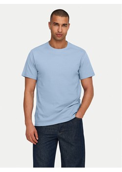 Only & Sons T-Shirt 22025208 Błękitny Regular Fit ze sklepu MODIVO w kategorii T-shirty męskie - zdjęcie 182691186