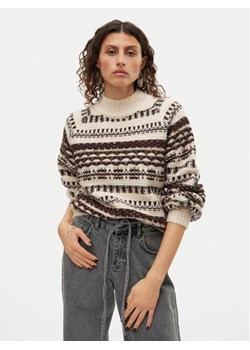 Vero Moda Golf Henya 10315561 Beżowy Regular Fit ze sklepu MODIVO w kategorii Swetry damskie - zdjęcie 182691277