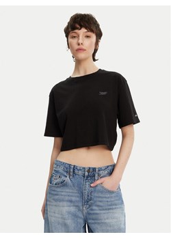 Tommy Jeans T-Shirt DW0DW20324 Czarny Relaxed Fit ze sklepu MODIVO w kategorii Bluzki damskie - zdjęcie 182691288