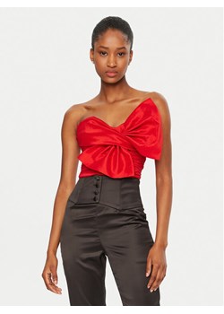 BARDOT Top 59744TB Czerwony Slim Fit ze sklepu MODIVO w kategorii Bluzki damskie - zdjęcie 182691367