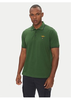 Aeronautica Militare Polo 251PO1308P82 Zielony Regular Fit ze sklepu MODIVO w kategorii T-shirty męskie - zdjęcie 182691388