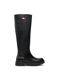Tommy Jeans Kozaki Tjw Long Shaft Boot EN0EN02627 Czarny ze sklepu MODIVO w kategorii Kozaki damskie - zdjęcie 182691407