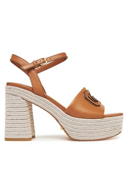 Guess Espadryle FLJFML LEA03 Brązowy ze sklepu MODIVO w kategorii Espadryle damskie - zdjęcie 182691486