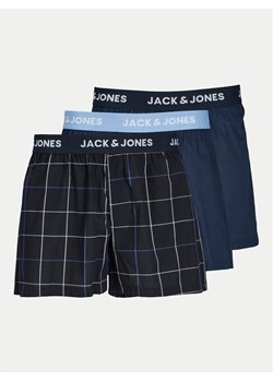 Jack&Jones Komplet 3 par bokserek Jackson 12263654 Granatowy ze sklepu MODIVO w kategorii Majtki męskie - zdjęcie 182691675