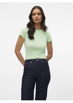 Vero Moda T-Shirt Chloe 10306894 Zielony Tight Fit ze sklepu MODIVO w kategorii Bluzki damskie - zdjęcie 182691718