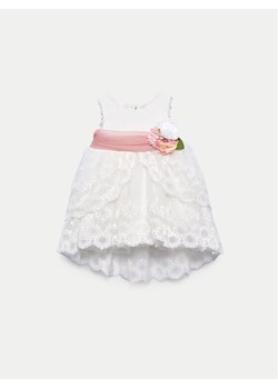 Abel & Lula Sukienka elegancka 5012 Biały Regular Fit ze sklepu MODIVO w kategorii Sukienki niemowlęce - zdjęcie 182691777