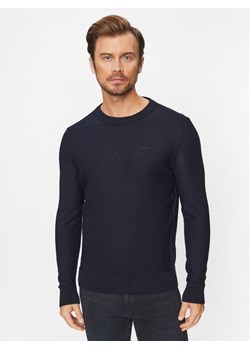Boss Sweter Avac_C 50501762 Granatowy Regular Fit ze sklepu MODIVO w kategorii Swetry męskie - zdjęcie 182691788