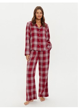 Tommy Hilfiger Piżama UW0UW05546 Czerwony Relaxed Fit ze sklepu MODIVO w kategorii Piżamy damskie - zdjęcie 182691849