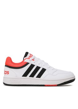 adidas Sneakersy Hoops GZ9673 Biały ze sklepu MODIVO w kategorii Buty sportowe dziecięce - zdjęcie 182691895