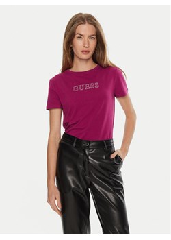Guess T-Shirt Briana V3BI11 J1314 Różowy Regular Fit ze sklepu MODIVO w kategorii Bluzki damskie - zdjęcie 182691925