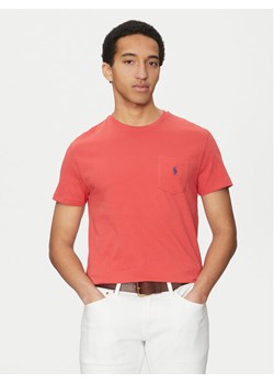 Polo Ralph Lauren T-Shirt 710704248001 Czerwony Regular Fit ze sklepu MODIVO w kategorii T-shirty męskie - zdjęcie 182691976