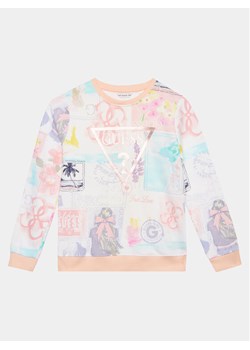 Guess Bluza J4GQ01 KA6R3 Biały Relaxed Fit ze sklepu MODIVO w kategorii Bluzy dziewczęce - zdjęcie 182692029