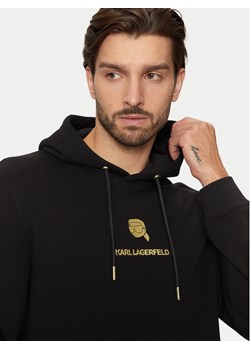KARL LAGERFELD Bluza 705460 551900 Czarny Regular Fit ze sklepu MODIVO w kategorii Bluzy męskie - zdjęcie 182692046