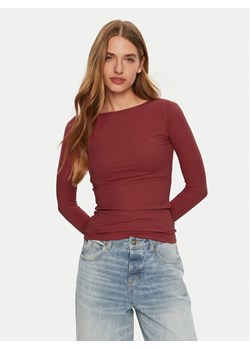 Lee Bluzka 112355150 Czerwony Slim Fit ze sklepu MODIVO w kategorii Bluzki damskie - zdjęcie 182692085