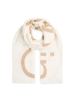 Calvin Klein Szal Bold Logo Cotton Hemp Scarf K60K612975 Écru ze sklepu MODIVO w kategorii Szaliki i chusty damskie - zdjęcie 182692158