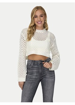 ONLY Sweter Milla 15300575 Écru Regular Fit ze sklepu MODIVO w kategorii Swetry damskie - zdjęcie 182692248