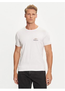 Aeronautica Militare T-Shirt AM1UTI003 Biały Regular Fit ze sklepu MODIVO w kategorii T-shirty męskie - zdjęcie 182692249
