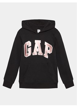 Gap Bluza 428910-00 Czarny Regular Fit ze sklepu MODIVO w kategorii Bluzy chłopięce - zdjęcie 182692339