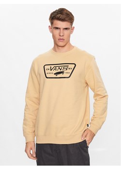 Vans Bluza Mn Full Patch Crew Ii VN0A45CI Beżowy Classic Fit ze sklepu MODIVO w kategorii Bluzy męskie - zdjęcie 182692346