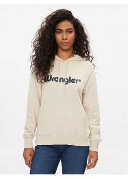 Wrangler Bluza 112350335 Écru Regular Fit ze sklepu MODIVO w kategorii Bluzy damskie - zdjęcie 182692429