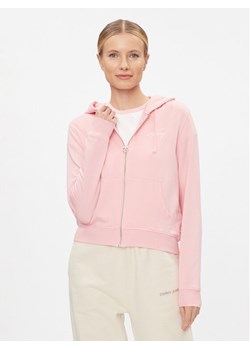 Tommy Jeans Bluza Signature DW0DW17338 Różowy Regular Fit ze sklepu MODIVO w kategorii Bluzy damskie - zdjęcie 182692437