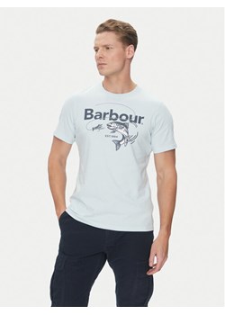 Barbour T-Shirt Lydd MTS1396BU61 Błękitny Regular Fit ze sklepu MODIVO w kategorii T-shirty męskie - zdjęcie 182692445