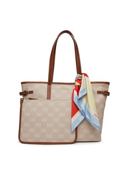 Liu Jo Torebka Ecs M Tote AA5095 E0086 Beżowy ze sklepu MODIVO w kategorii Torby Shopper bag - zdjęcie 182692527
