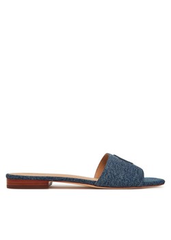 LAUREN RALPH LAUREN Klapki Everley 802966836001 Niebieski ze sklepu MODIVO w kategorii Klapki damskie - zdjęcie 182692528